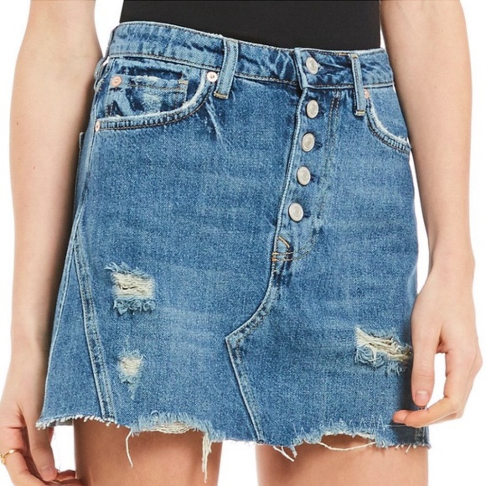 We the Free Denim mini skirt